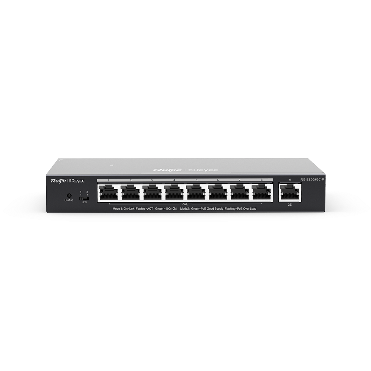 Switch RUIJIE RG-ES209GC-P Switch POE 8 cổng 1000Mb RUIJIE REYEE RG-ES209GC-P - Ảnh 1